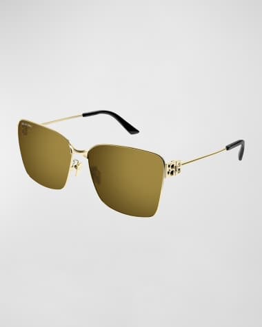 Balenciaga BB Metal Square Sunglasses