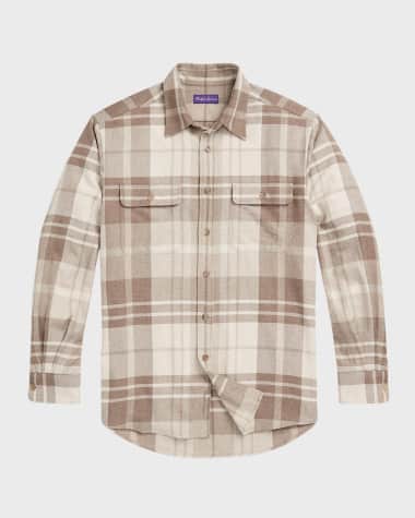 Ralph Lauren Purple Label Men's Cooper Plaid Button-Down Shirt
