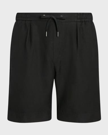 Ralph Lauren Purple Label Men's Dorset Silk-Linen Drawstring Shorts