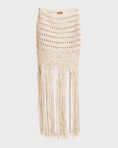 Alanui A Love Letter To India Fringe Skirt