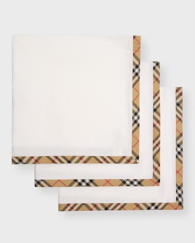 Burberry Cotton Three-Piece Baby Muslin Set
