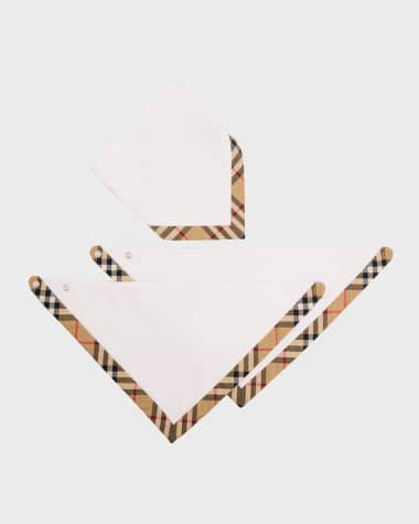 Burberry Kid's Snap Bib Three-Piece Set