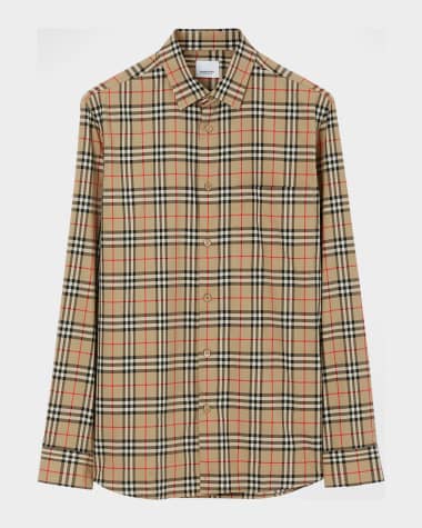 Burberry shirts 2025 mens sale