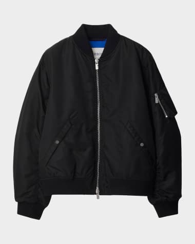Burberry Men's Nylon Bomber Jacket