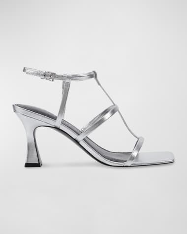 Marc Fisher LTD Leather T-Strap Slingback Sandals