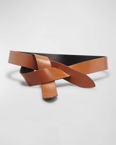 Isabel Marant Lecce Leather Pull-Through Belt