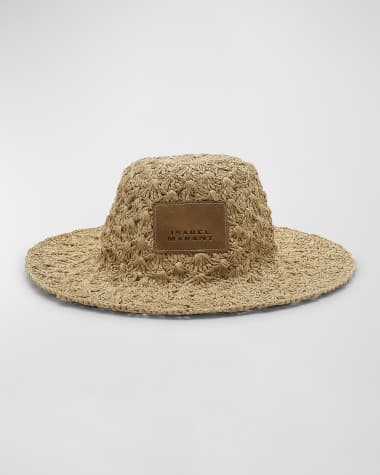 Isabel Marant Tulum Shell Raffia Bucket Hat