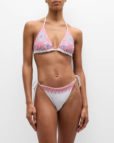 Ramy Brook Kaisley Embroidered Bikini Top