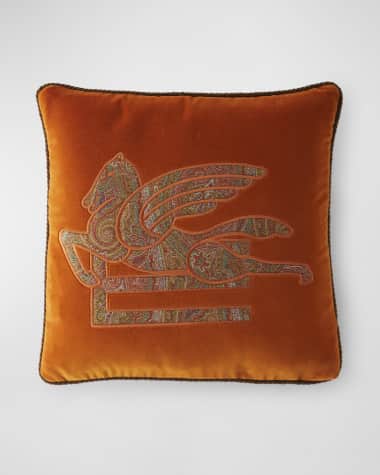Etro New Somerset Embroidered Pillow, 18" Square