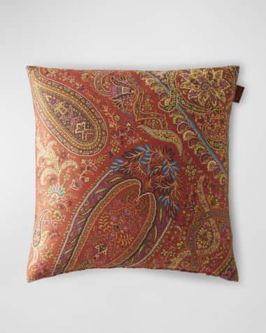 Etro Maranta Reversible Embroidered Pillow