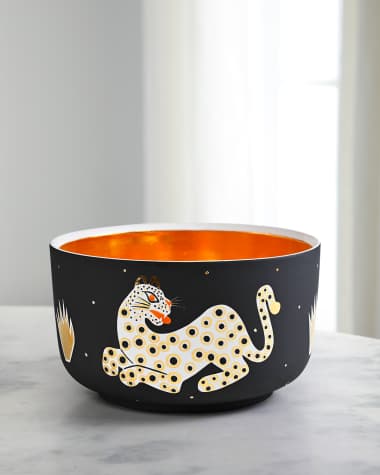 Waylande Gregory Leopard Chubby Bowl