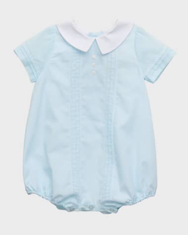 Luli & Me Baby Boys Sweet Smocked White Bubble