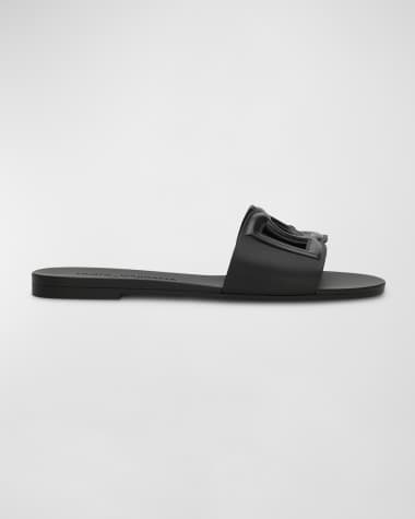 Dolce&Gabbana Cut-Out DG Rubber Sandals