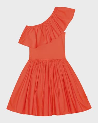 Molo Girl's Chloey One Shoulder Dress, Size 3T-6