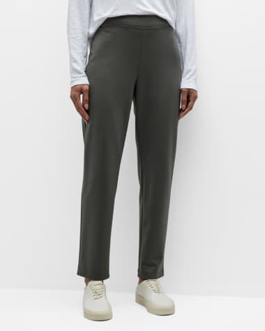 Eileen Fisher Petite Cropped Tapered Flex Ponte Pants