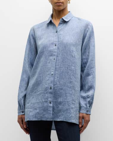 Eileen fisher petite tops store