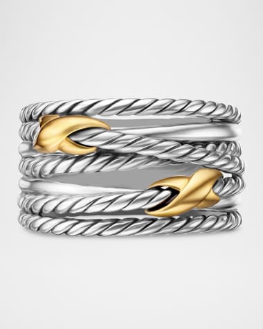 David Yurman Double X Crossover Ring, 13mm