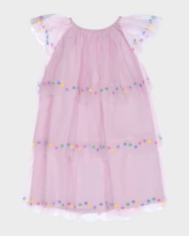 Stella McCartney Kids Girl's Tulle Dots Dress, Size 4-12