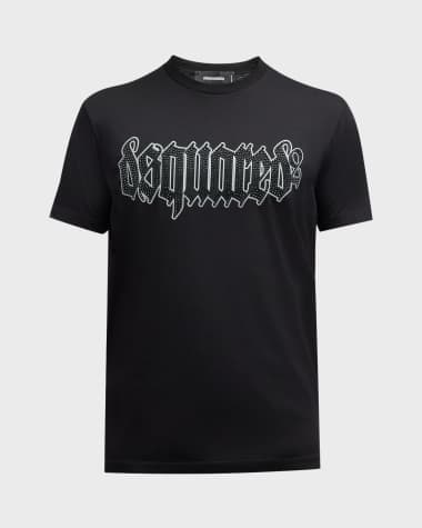 Dsquared2 Men's Crystal Logo Cool T-Shirt