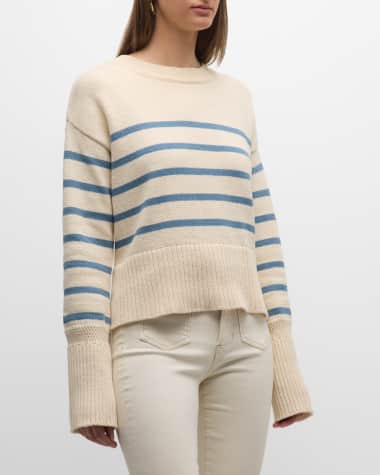 Veronica Beard Andover Striped Pullover Sweater