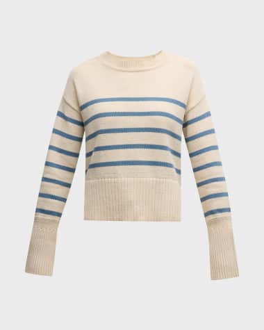 Veronica Beard Andover Striped Pullover Sweater