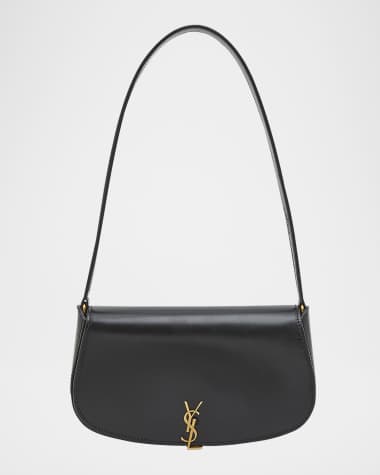 Saint Laurent Mini YSL Flap Leather Shoulder Bag