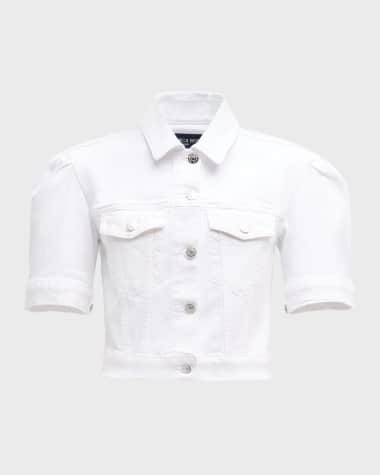 Veronica Beard Raina Short-Sleeve Denim Jacket