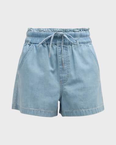 Veronica Beard Tijana Chambray Shorts