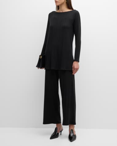 Eileen Fisher, Pants & Jumpsuits, Eileen Fisher Stretch Crepe Pant In  Graphite Black