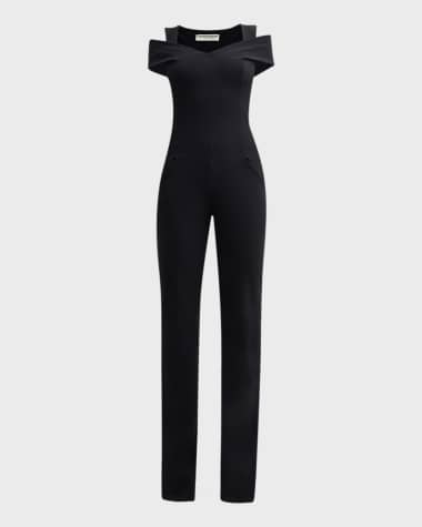 Black Designer Jumpsuits Rompers for Women Neiman Marcus