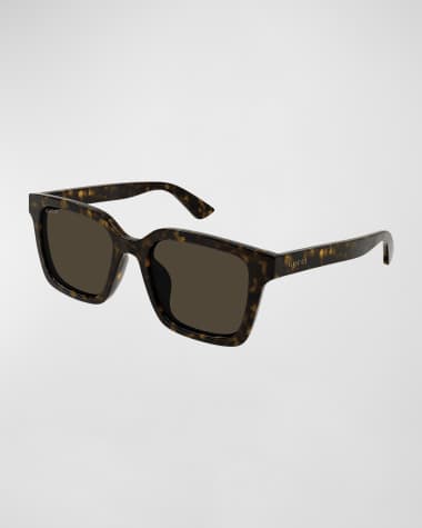 Gucci Men's Plastic Rectangle Sunglasses