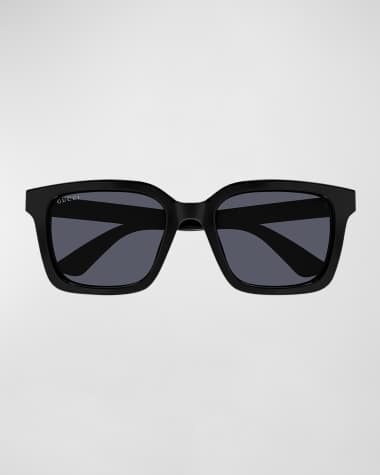 Gucci Men's Plastic Rectangle Sunglasses