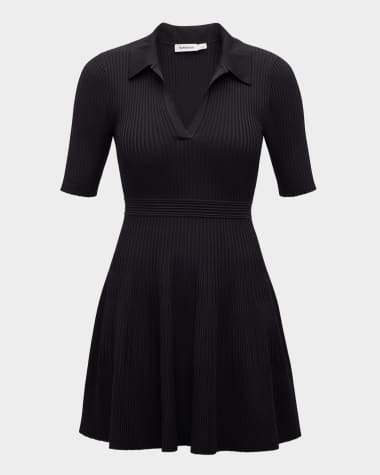 neiman marcus little black dress Starless Night Black Short Sleeve Mini Dress main image 1