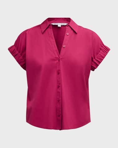 Veronica Beard Matera Button-Front Shirt