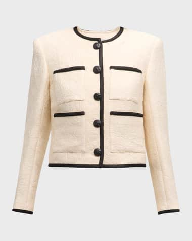 Veronica Beard Darla Tailored Jacquard Jacket