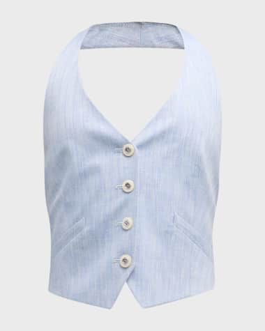 Veronica Beard Arabella Cropped Vest