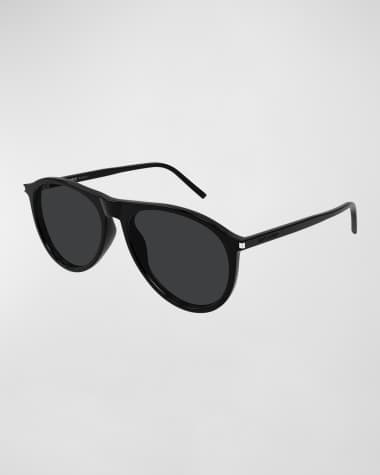 Saint Laurent Men's Sl 667 Acetate Oval Sunglasses