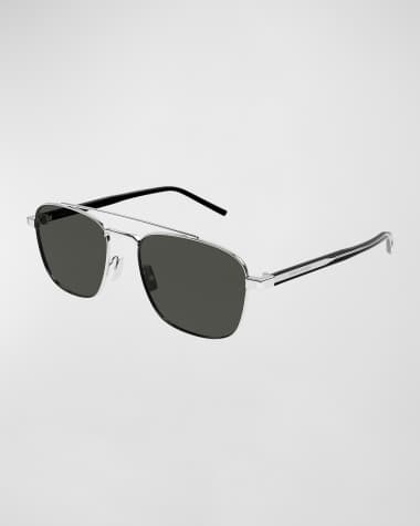 Saint Laurent Men's SL 665 Metal Aviator Sunglasses