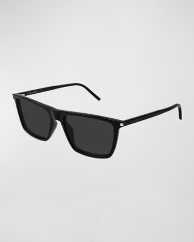 Saint Laurent Men's SL 668 Acetate Rectangle Sunglasses
