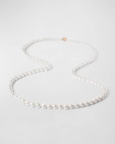 Utopia 18K White Gold Necklace with Freshwater Pearls