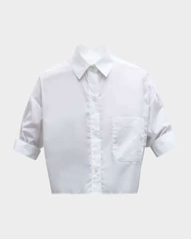 TWP Next Ex Cropped Shirt in Superfine Cotton