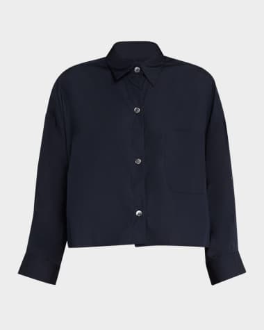 TWP Next Ex Cropped Shirt in Superfine Cotton