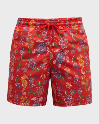 Vilebrequin Men's Seahorse Moorea Swim Trunks