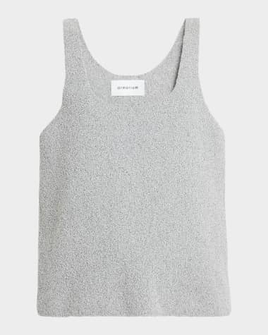 ARMARIUM Doris Scoop-Neck Boucle Knit Tank Top