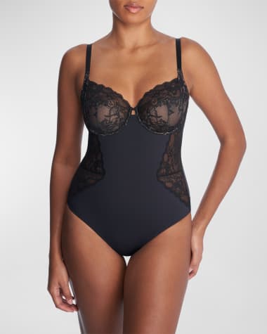 Natori Statement Sleeveless Lace Bodysuit