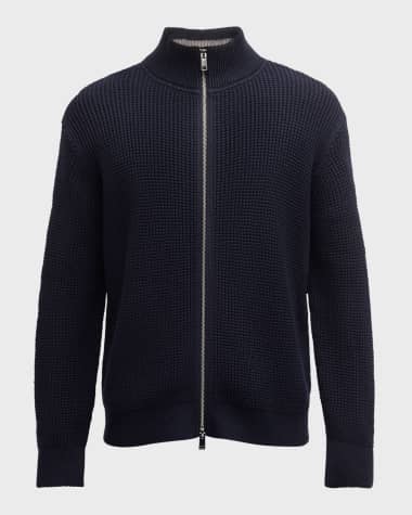 Theory Men's Gary Cashton Full-Zip Knit Sweater