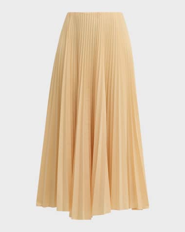 A.L.C. Tatum Pleated Midi Skirt