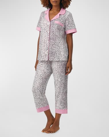 BedHead Pajamas Cropped Heart-Print Pajama set