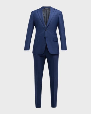 Armani suit navy blue on sale