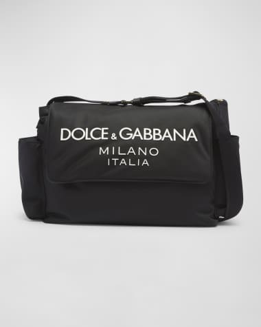 Dolce&Gabbana Kid's Nylon Logo Diaper Bag